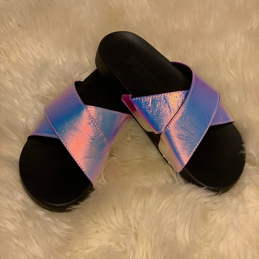 Nwot Victoria Secret Pink Slides - image 1